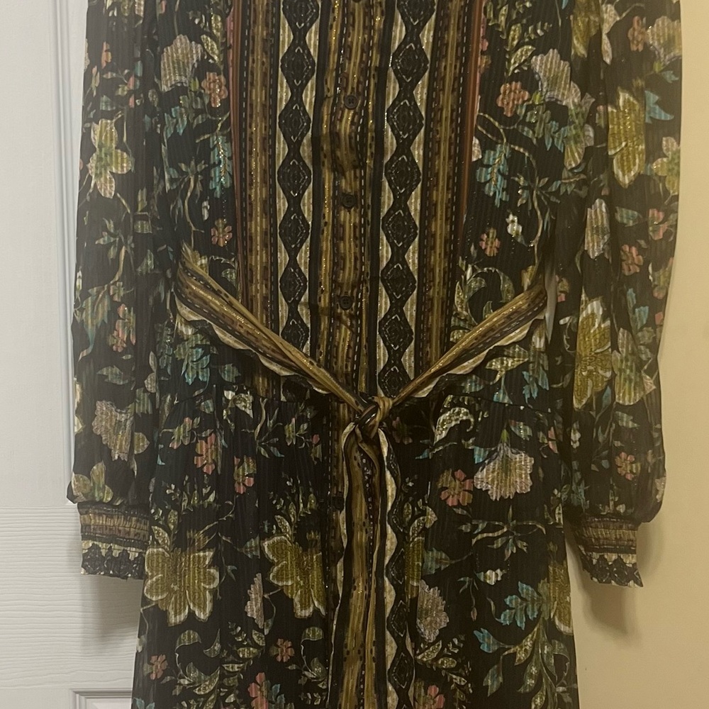 Flying Tomato Black Floral Midi Dress - Picture 3 of 4